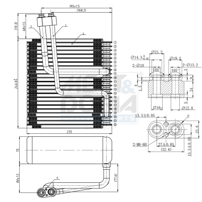Evaporador, Aire Acondicionado Kia Sorento I VAN · 997049