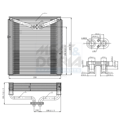 Evaporador, Aire Acondicionado Mitsubishi Outlander III · 997111