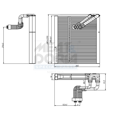 Evaporador, Aire Acondicionado Hyundai ix35 · 997113