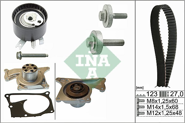 Bomba De Agua + Kit Correa Distribución Dacia Lodgy · 530 0197 32