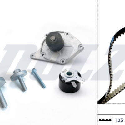Bomba De Agua + Kit Correa Distribución Nissan Micra III · KD004