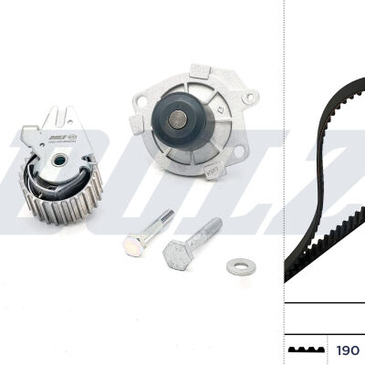Bomba De Agua + Kit Correa Distribución Fiat Bravo II · KD032