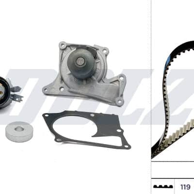 Bomba De Agua + Kit Correa Distribución Renault Clio IV · KD113