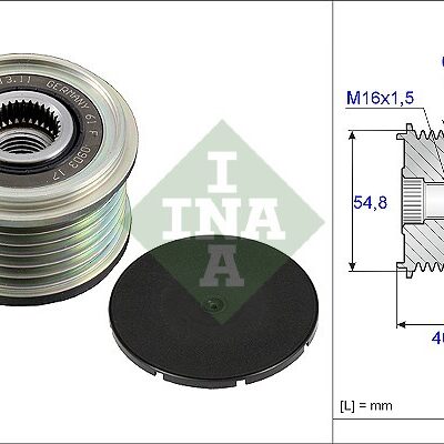 Rueda Libre Alternador Renault Clio IV · 535 0102 10