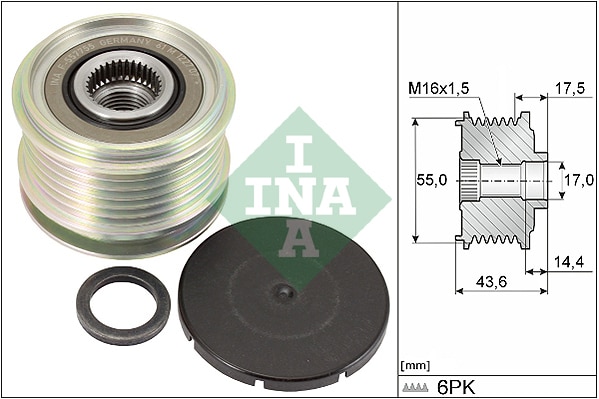 Rueda Libre Alternador Renault Clio IV · 535 0105 10