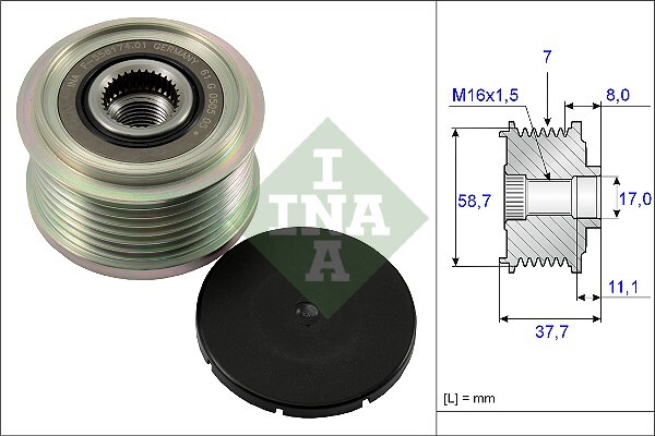 Rueda Libre Alternador Ford Transit Autobús · 535 0128 10