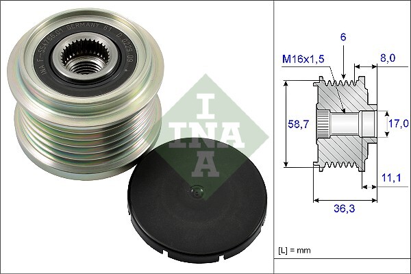 Rueda Libre Alternador Peugeot Boxer Autobús · 535 0160 10