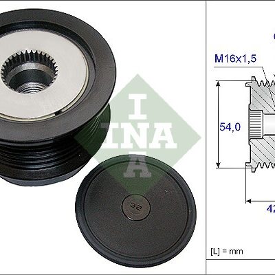 Rueda Libre Alternador Opel Zafira / Zafira Family B · 535 0188 10