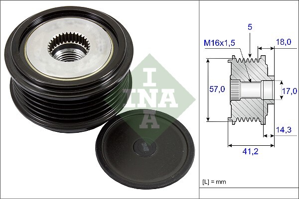 Rueda Libre Alternador Hyundai i20 II · 535 0248 10