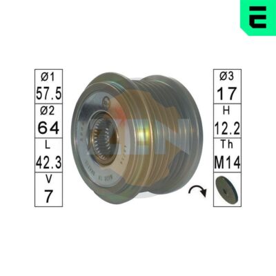 Rueda Libre Alternador Toyota Corolla Sedán · ZN5609