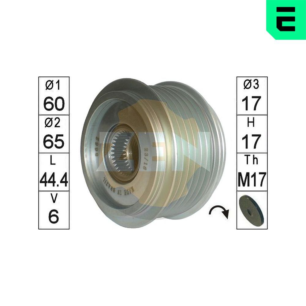 Rueda Libre Alternador Mitsubishi Outlander III · ZN5662