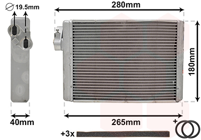 Radiador De Calefacción Audi A4 B8 · 03006408