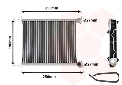 Radiador De Calefacción Citroën C3 Picasso · 09006281