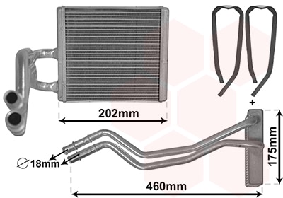 Radiador De Calefacción Ford Fiesta VI Van · 18006455