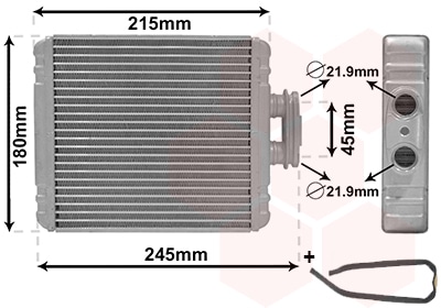 Radiador De Calefacción SEAT Ibiza IV · 76016700