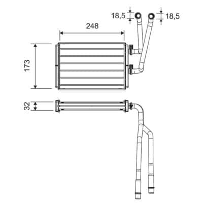 Radiador De Calefacción Citroën Jumpy II · 811523