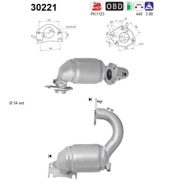 Catalizador Renault Twingo II · 30221