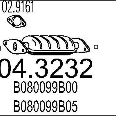 Catalizador Nissan Micra II · 04.3232