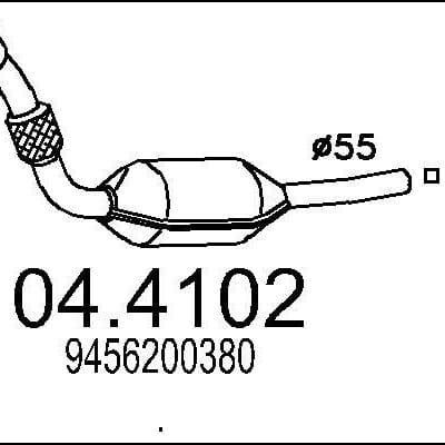 Catalizador Peugeot Expert Caja/chasis · 04.4102