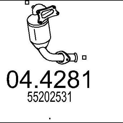 Catalizador Fiat Grande Punto Van · 04.4281