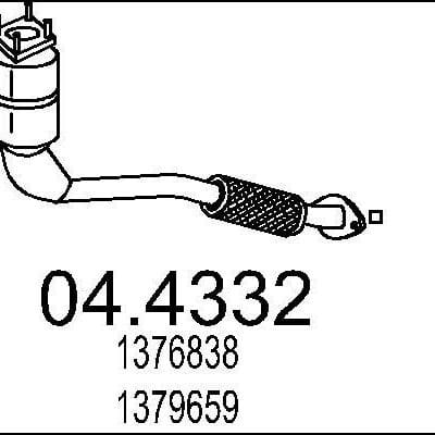 Catalizador Ford Transit Autobús · 04.4332