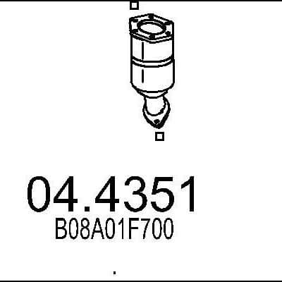 Catalizador Nissan Micra II · 04.4351