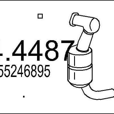 Catalizador Fiat Grande Punto Van · 04.4487