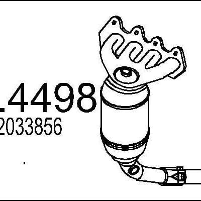 Catalizador Fiat 500 · 04.4498