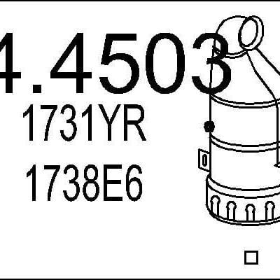 Catalizador Peugeot 2008 I · 04.4503