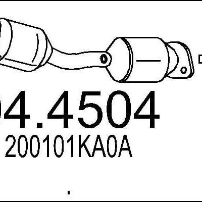 Catalizador Nissan Juke · 04.4504
