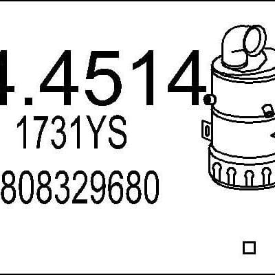 Catalizador Peugeot 2008 I · 04.4514
