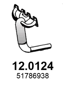 Catalizador Fiat 500 · 12.0124