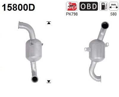 Catalizador Peugeot Partner Origin Furgoneta/monovolumen · 15800D