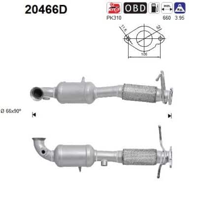 Catalizador Ford Kuga I · 20466D