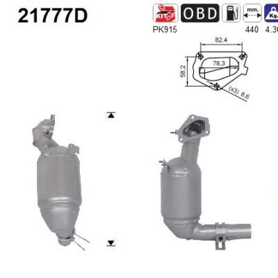 Catalizador Opel Corsa D · 21777D