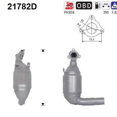 Catalizador Opel Corsa D · 21782D
