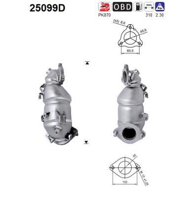 Catalizador Hyundai i30 · 25099D