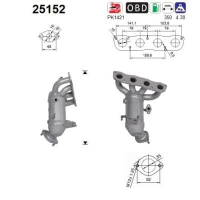 Catalizador Kia Niro I · 25152