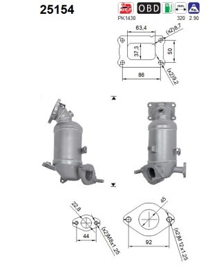 Catalizador Hyundai i10 II · 25154