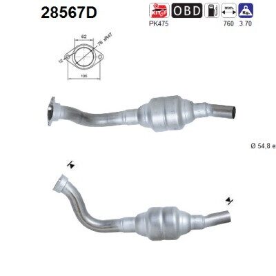 Catalizador Peugeot Expert Furgoneta · 28567D