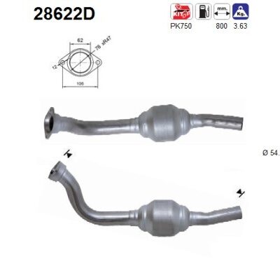 Catalizador Peugeot Expert Furgoneta · 28622D