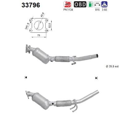 Catalizador VW Load UP! · 33796