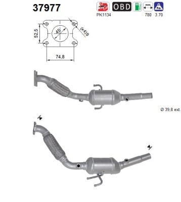 Catalizador VW Load UP! · 37977