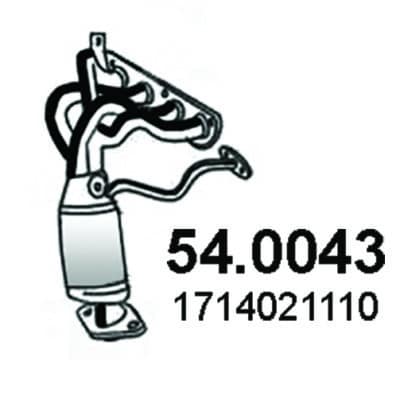 Catalizador Toyota Yaris · 54.0043