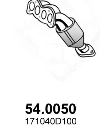 Catalizador Toyota Corolla Verso · 54.0050
