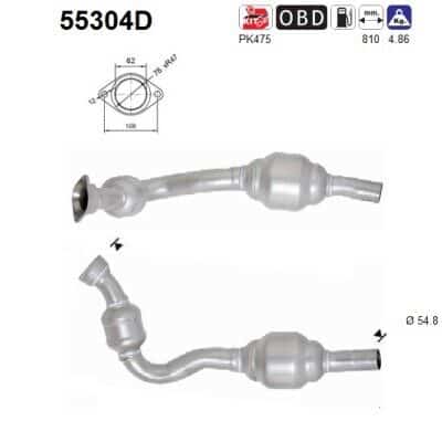 Catalizador Peugeot Expert Caja/chasis · 55304D