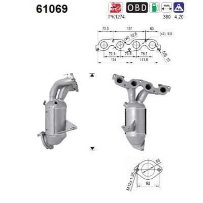 Catalizador Hyundai i20 II · 61069