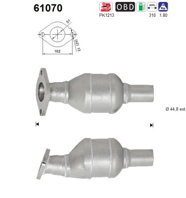 Catalizador Hyundai i20 II · 61070