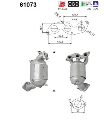 Catalizador Hyundai i10 II · 61073