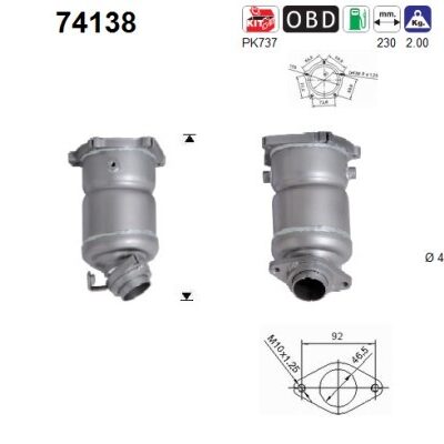 Catalizador Nissan Micra II · 74138